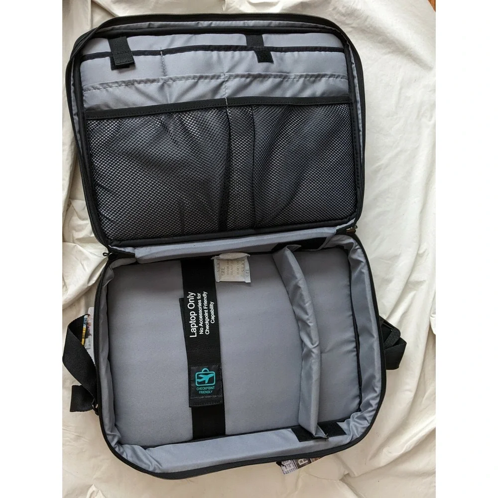 SwissGear Checkpoint Friendly 15.6 Laptop Briefcase Messenger Bag Black New